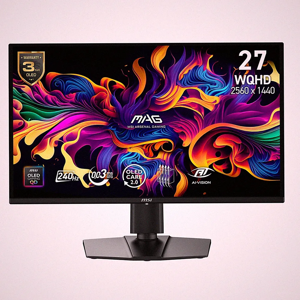 MSI 3. Wahl MAG 274QP OD-OLED X24 Gaming Monitor 27" 2560x1440 QHD 240Hz 0,03ms