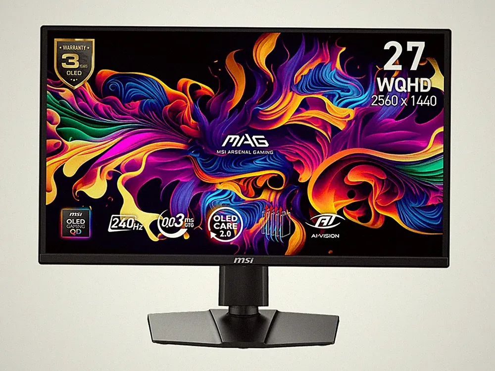 MSI MAG 272QPDE X24 QD-OLED X24 26.5 Zoll QHD QD- OLED Gaming Monitor 240 Hz...
