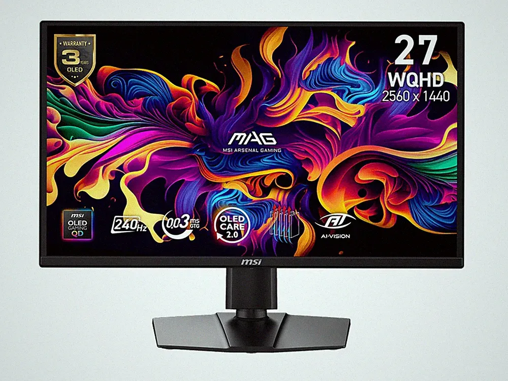 MSI MAG 272QPDE X24 QD-OLED X24 26.5 Zoll QHD QD- OLED Gaming Monitor 240 Hz...