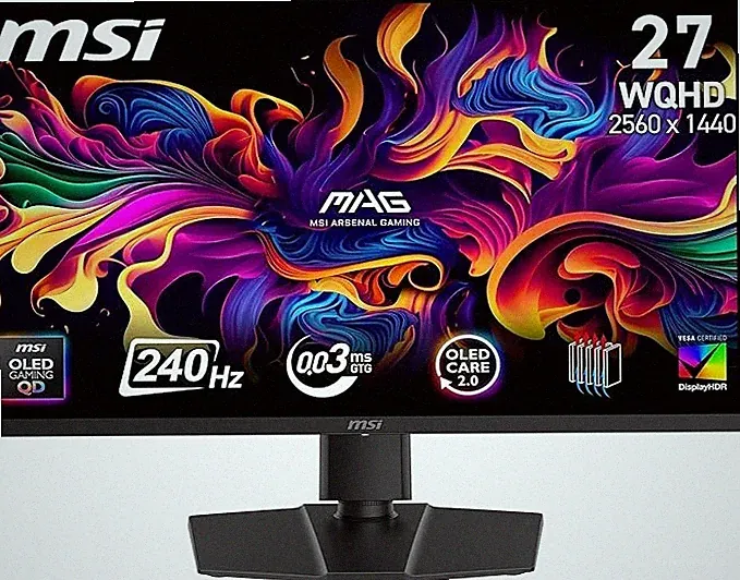 MSI MAG 273QP QD-OLED X24 26,5-Zoll-WQHD-Gaming-Monitor - MSI OLED Gaming Monito