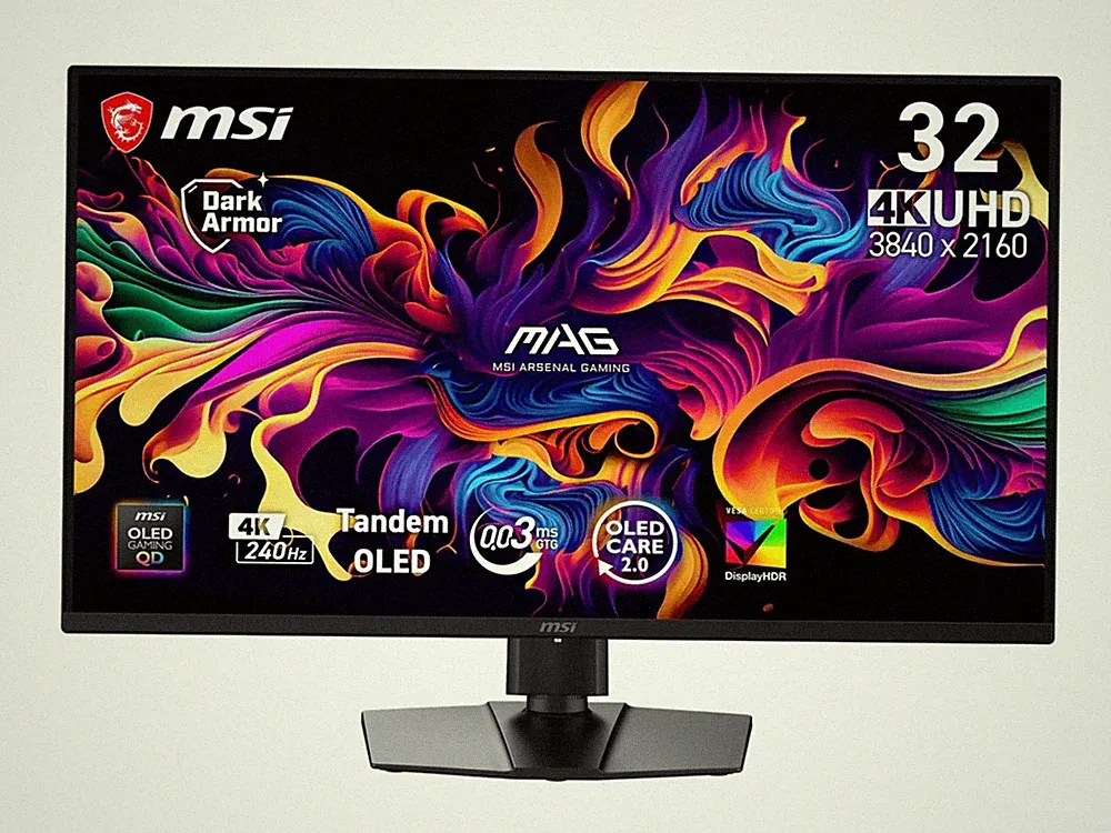 MSI MAG 321UPDE X24 31.5 Zoll 4K (UHD) QD-OLED Gaming Monitor 240Hz 16:9 DP/H...