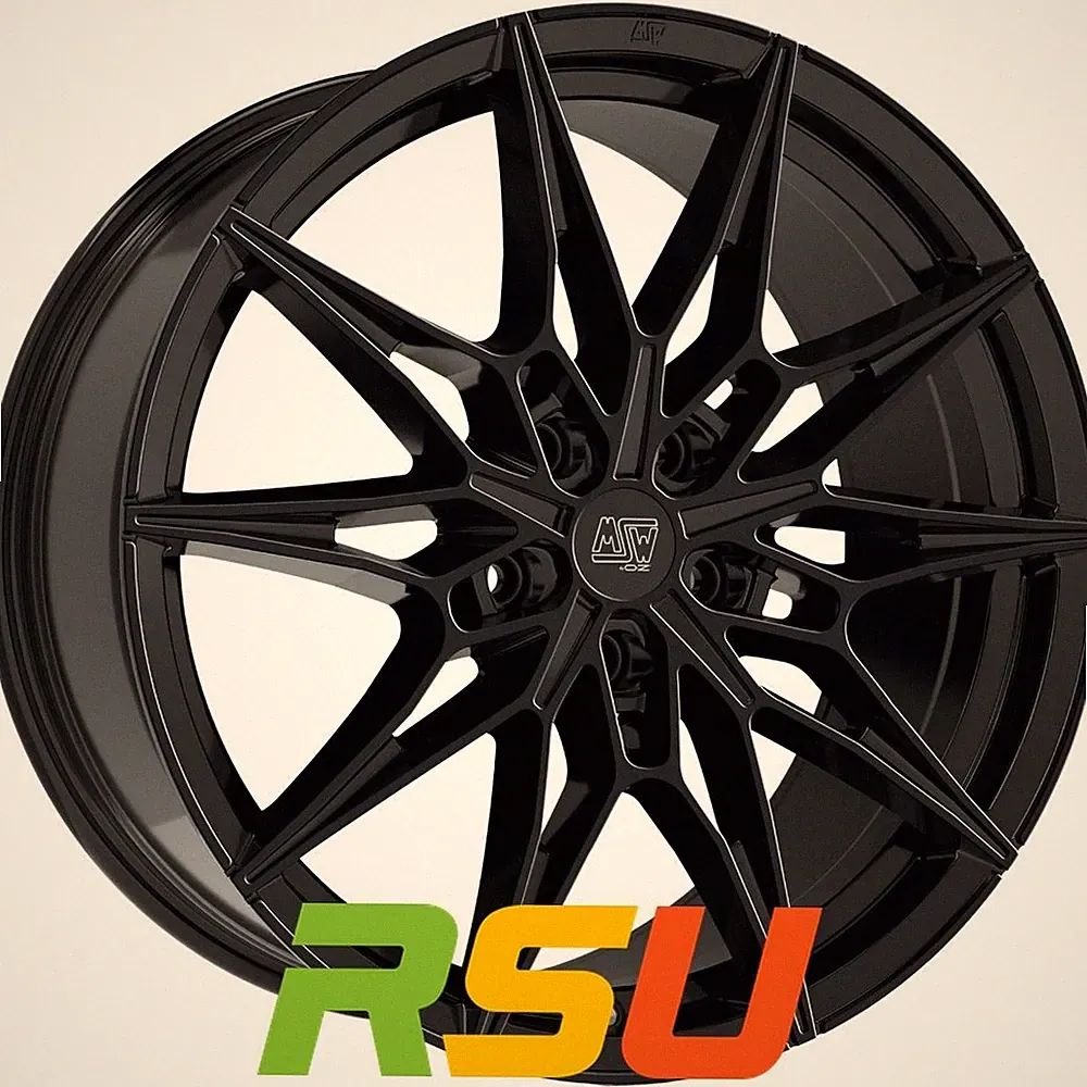 MSW MSW 75 gloss black 8x20" ET27 LK5 112 ML 73.1 Alufelgen 20 Zoll