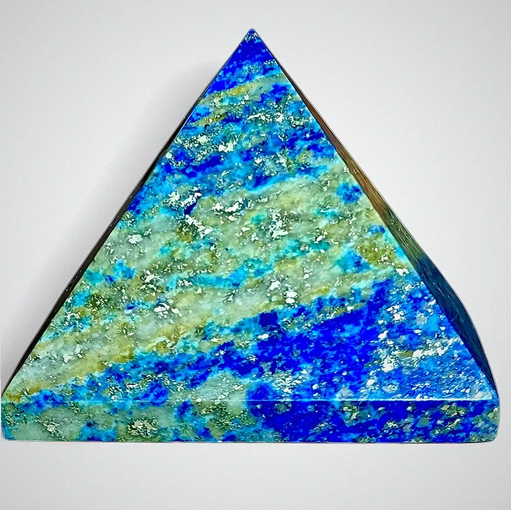 Natürliche Lapislazuli Pyramide 81 g 1,75 Zoll polierter blauer Edelstein Kri...