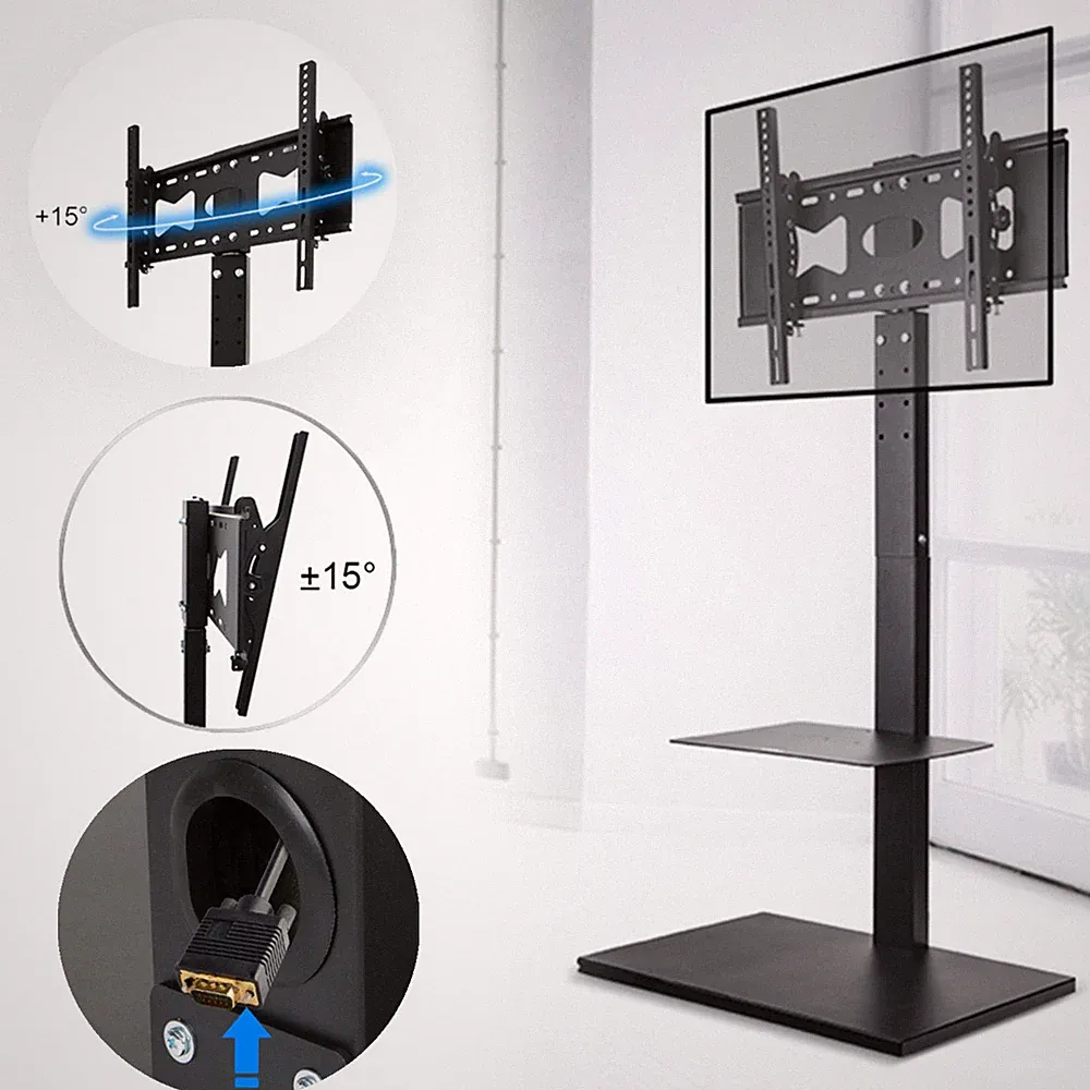 neigbar schwenkbar Fernsehständer TV Ständer Standfuß Fernsehhalter 32-65" Eisen