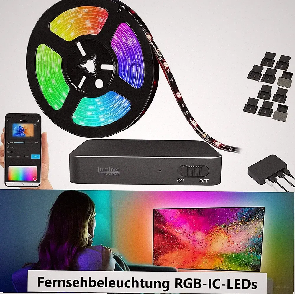 NEU HDMI TV Sync Box Fernsehbeleuchtung für Ambiente Licht Geschenk Gamer LEDs