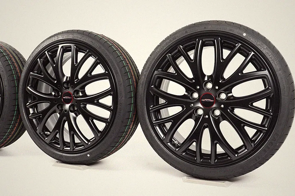 Neu Original MINI F56 F55 F57 Sommerräder 18 Zoll JCW Cross Spoke 506 42643