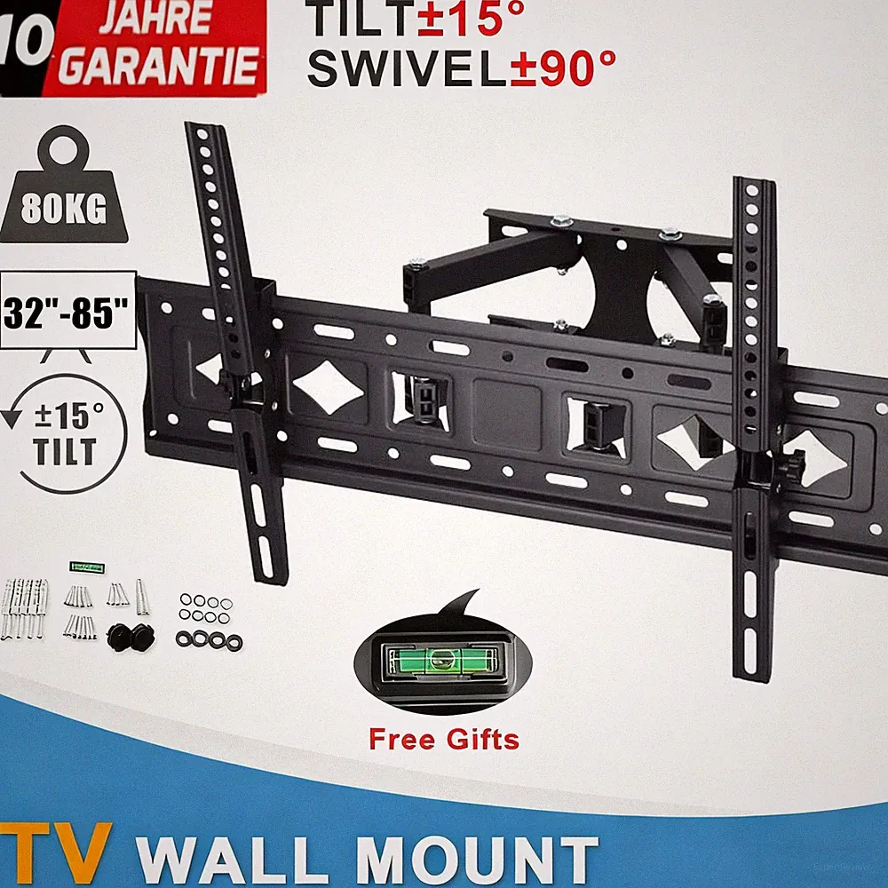 NEU TV Wandhalterung für 32-85 Zoll Schwenkbare Wandhalter Fernseher Neigbare