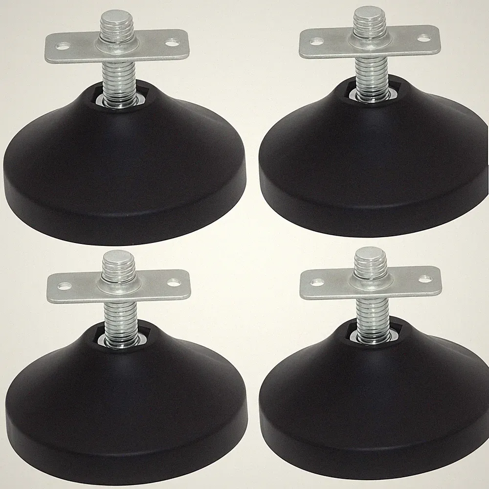 Nivellierfüße 4er Set, Höhenverstellbare Stellfüße M12 x 88 mm für Tischfußball