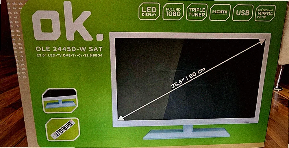 ok. OLE 24450-W SAT LED-TV 24 Zoll/60cm|"Neu Originalverpackung "
