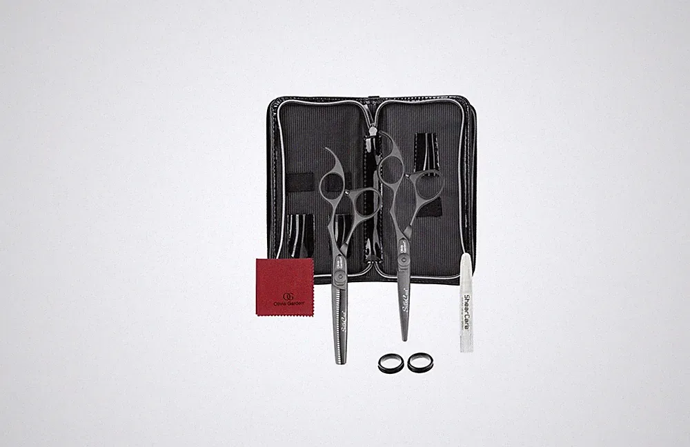 Olivia Garden SilkCut Matt Black Set HS 5,75 Zoll und MS 6,0 Zoll