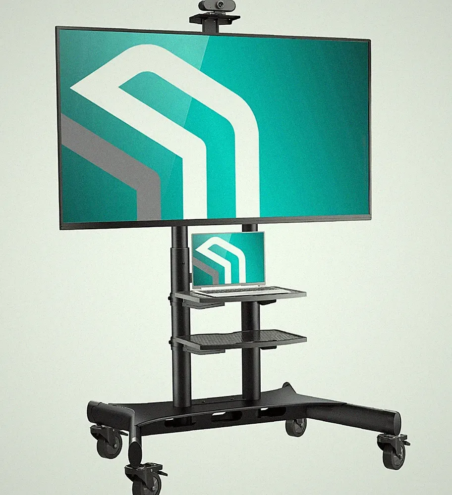 ONKRON Mobiler TV Ständer rollbar für 50-86 Zoll, bis 90,9 kg, TS1881-B RETOURE