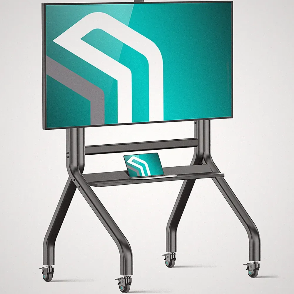 ONKRON Professioneller TV Ständer rollbar für 60-120 Zoll, bis 120 kg, TS2080-B