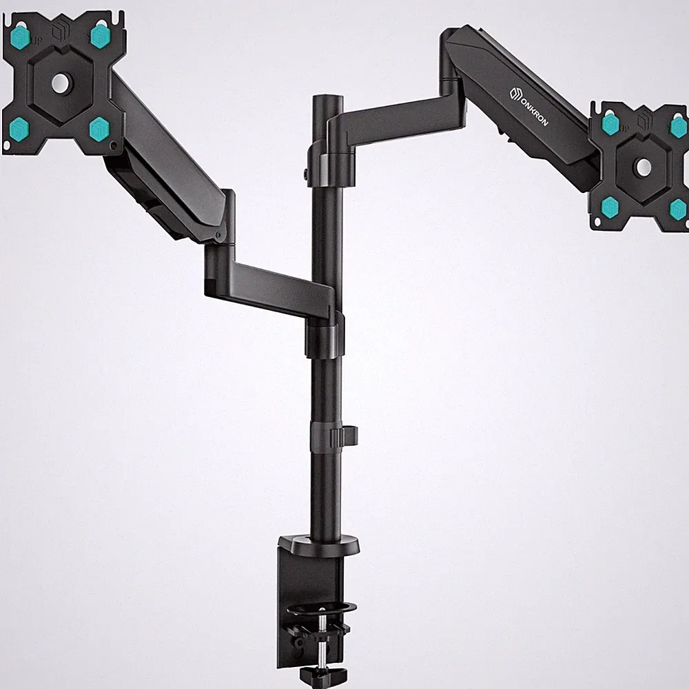 ONKRON Tischhalterung für 2 Monitore 13-32", bis 8 kg, VESA 75x75/100x100, G140