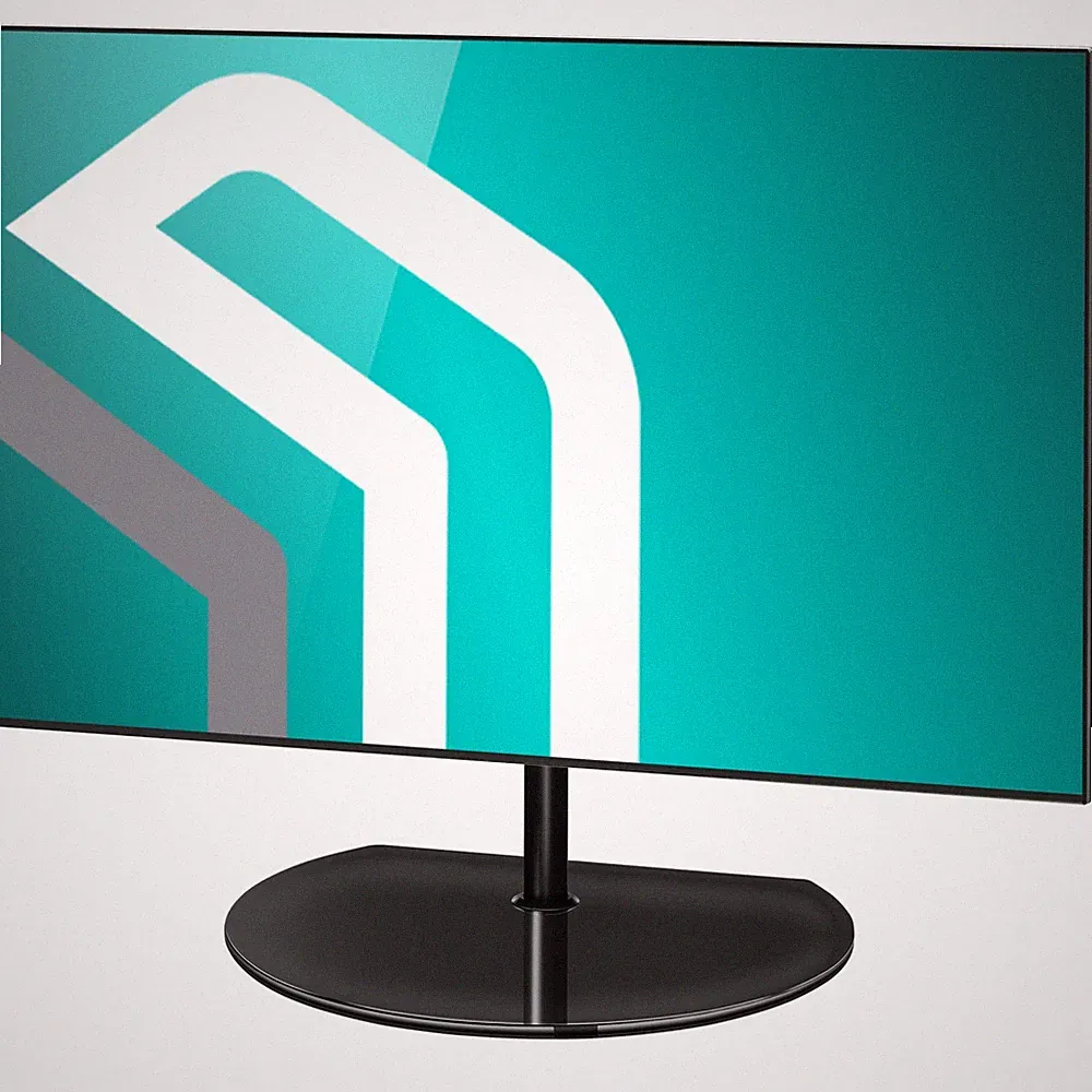 ONKRON TV Standfuß schwenkbar für 32-65 Zoll, bis 35 kg, VESA 400x400, PT2-B