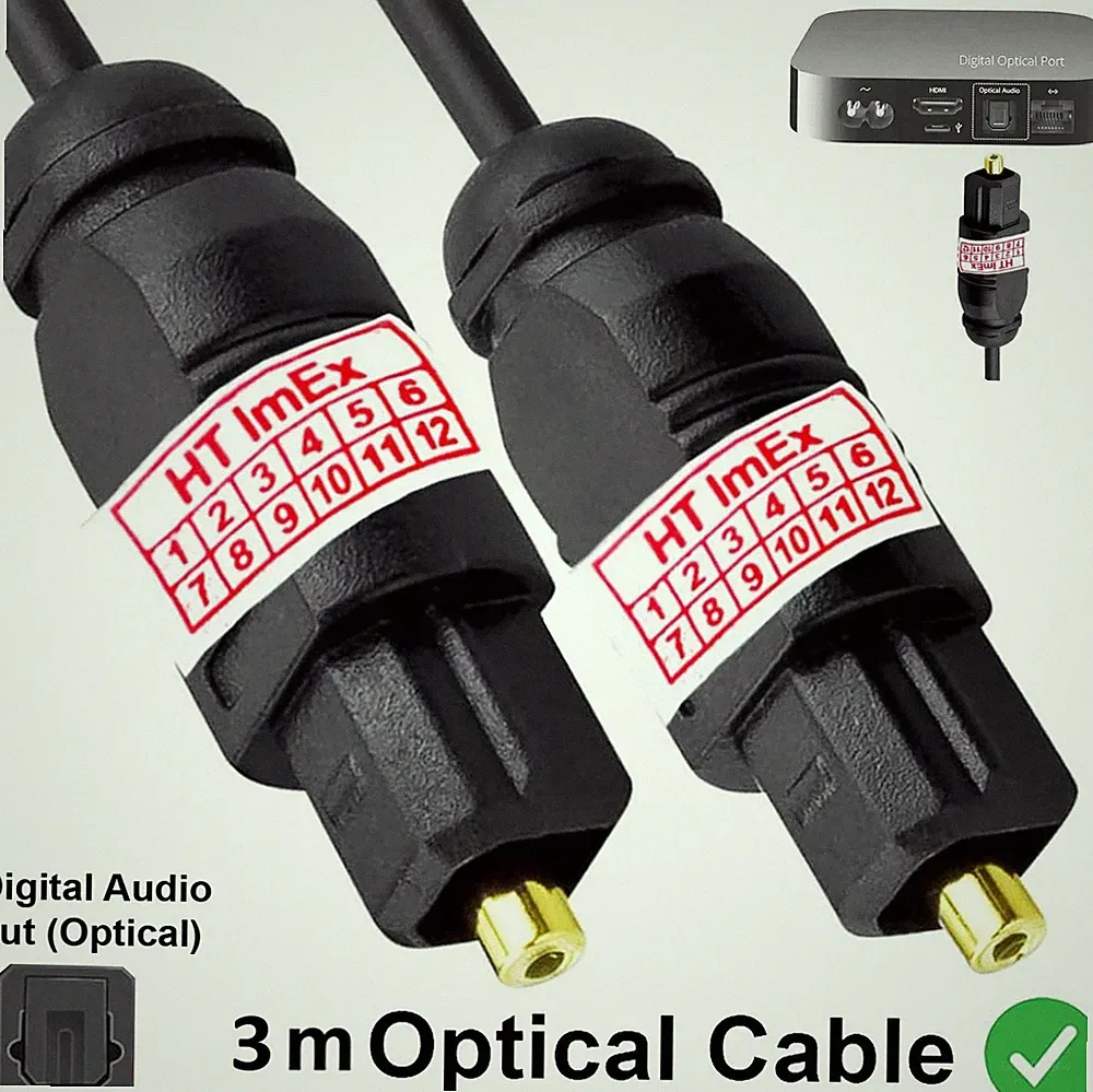 Optisches Audio Toslink kabel für SAMSUNG GQ 85 QN 900 CTXZG QLED TV 8K 85 Zoll