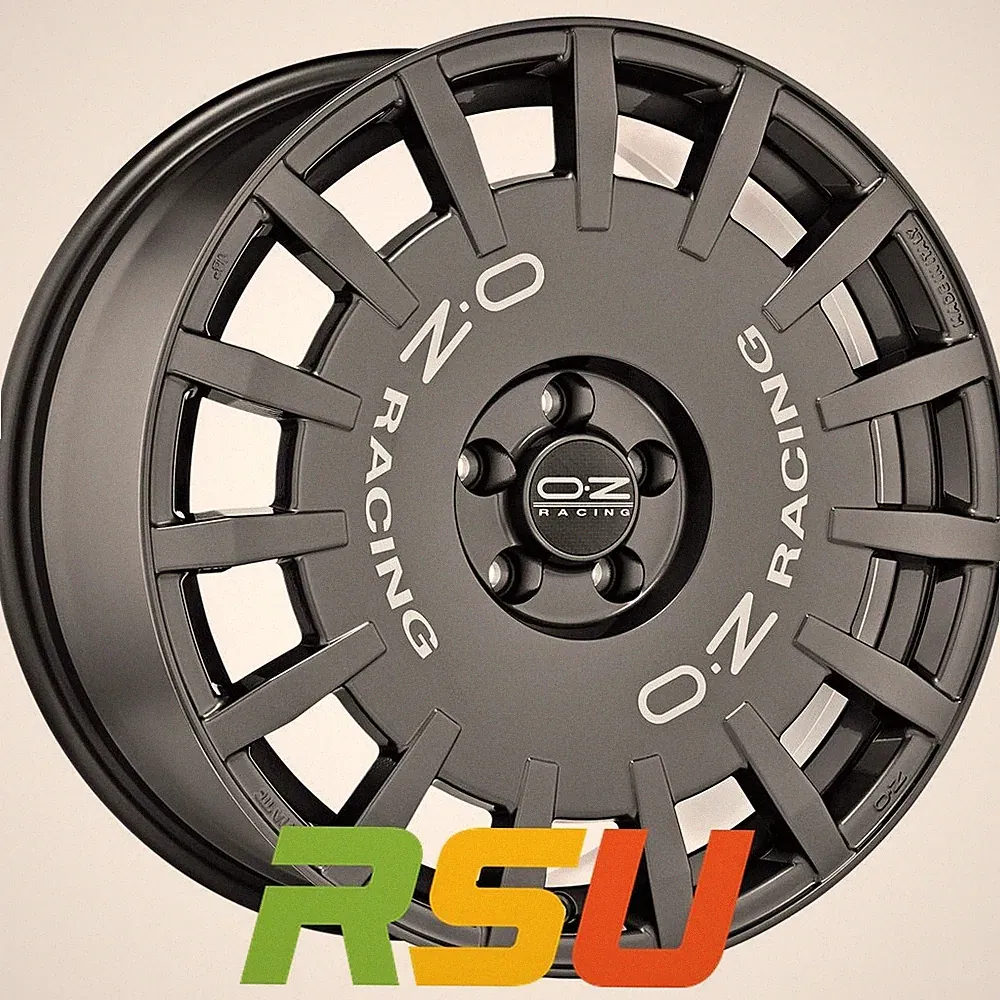 OZ Rally Racing dark graphite 8x17" ET35 LK5 112 ML 75 Alufelgen 17 Zoll