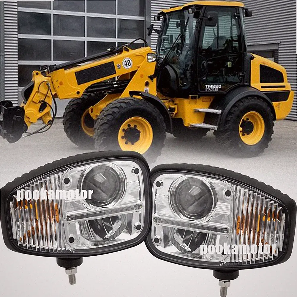Paar 9Zoll LED Scheinwerfer DRL und Anzeige für JCB Fastrac Teleskoplader TM 526