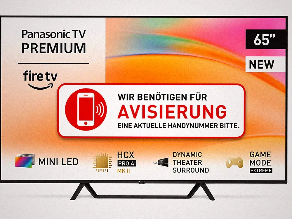 Panasonic TV-65W95BEG – 65 Zoll Mini LED 4K Smart TV mit Fire TV, 120 Hz
