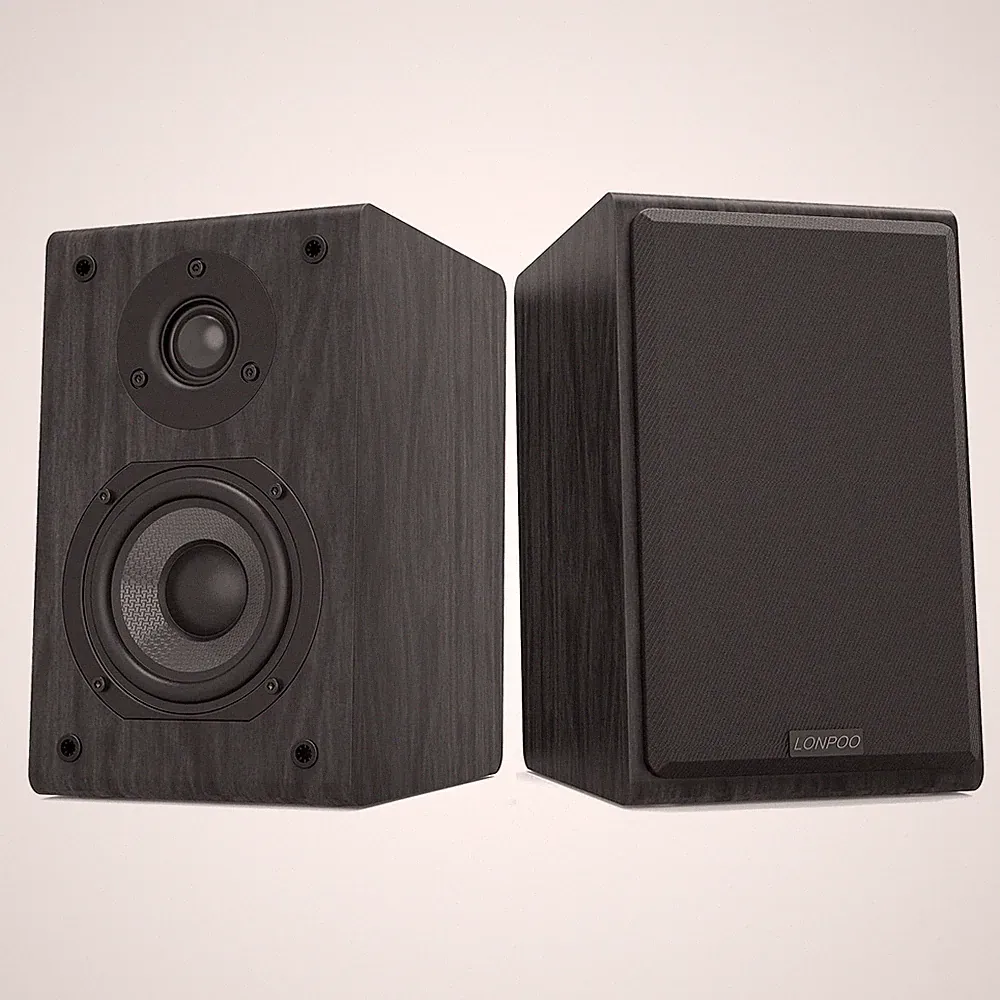 Passive RegalLautsprecher, 75W HiFi Lautsprechers 2Wege mit 4Zoll KohlefaserT...