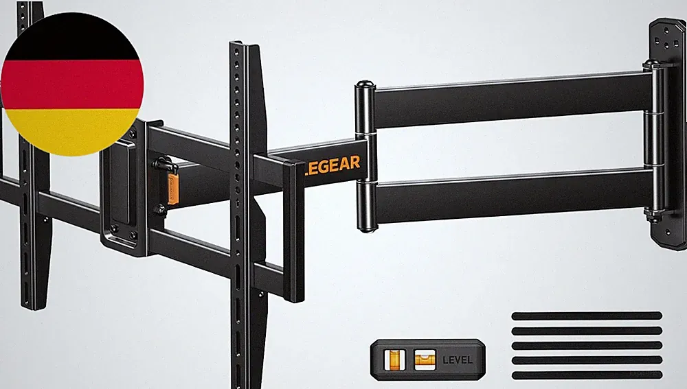 Perlegear Eck TV Wandhalterung Für 37-75 Zoll Tvs Langarm Bis 45 Kg