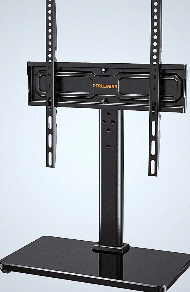 PERLEGEAR TV Standfuss TV Ständer Schwenkbar Für 24-60 Flach & Curved Fernseher