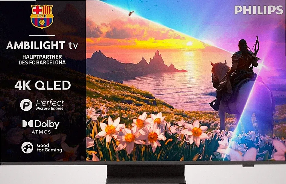 Philips 43PUS8600, 4K-Fernseher, HDR, QLED, 43 Zoll/108cm, Smart TV, Wlan