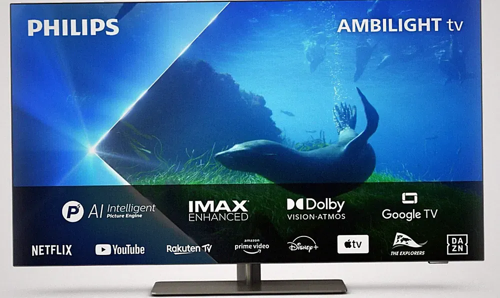 Philips 55OLED808/12 55 Zoll Ambilight+hue HDR10+ 4K OLED Quad Core Google TV