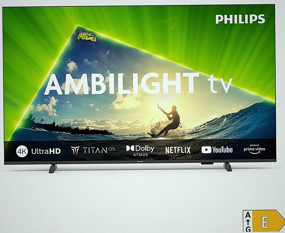 PHILIPS 55PUS8209/12 55"/139cm QLED 4K Ultra HD Smart-TV 3-seitiges-Ambilight