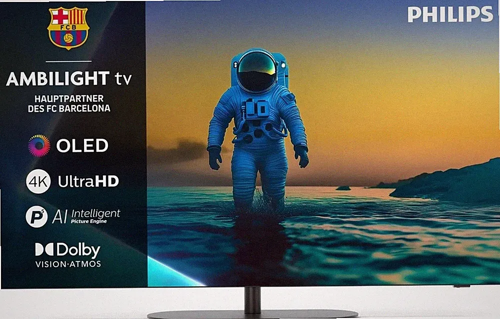 Philips 65 Zoll Fernseher 4K OLED Ambilight Smart TV 144Hz HDR Dolby 65OLED810
