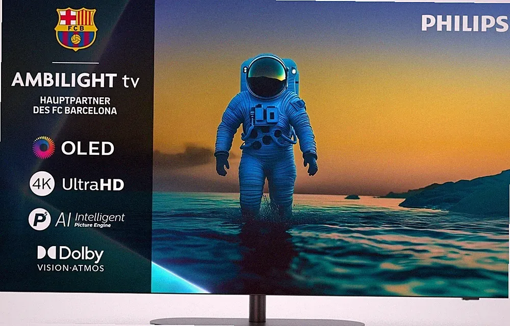 Philips 65OLED810 Ambilight 4K OLED Smart TV - 65 Zoll Display mit P5 AI Perfect