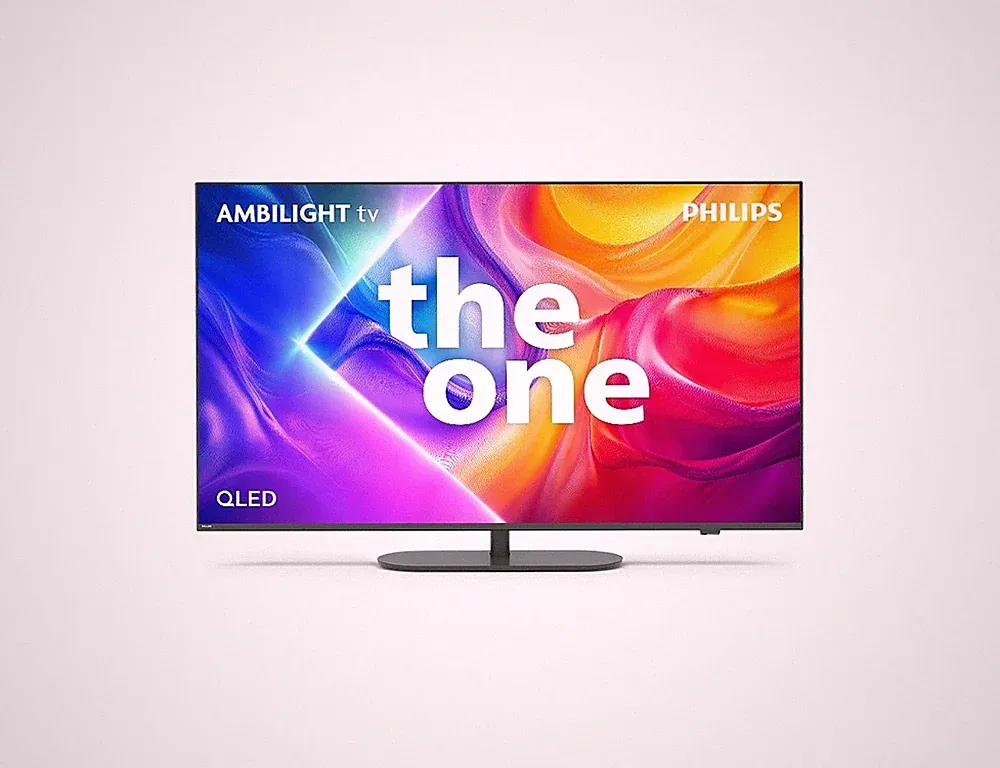 PHILIPS Ambilight Fernseher 55 Zoll 4K Ultra HD QLED Smart TV 144Hz 55PUS9060/12