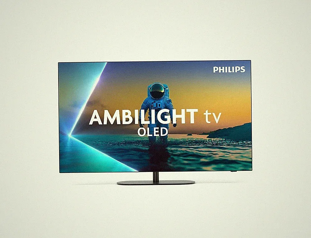 PHILIPS Ambilight OLED Fernseher 48 Zoll 4K Ultra HD Smart TV 48OLED810/12