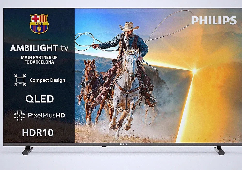 Philips Ambilight TV 40PQS6901/12 40 Zoll FHD QLED Smart-TV mit Dolby Atmos