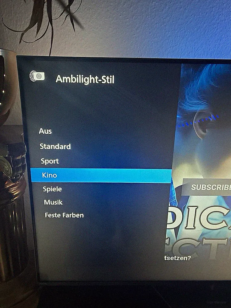 Philips Ambilight TV Fernbedienung Schwarz kabellos Netflix Prime YouTube
