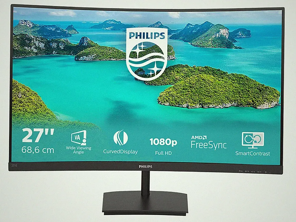 Philips E-Line 271E1SCA 27 Zoll Full HD Curved VA LED 16:9 75 Hz Monitor