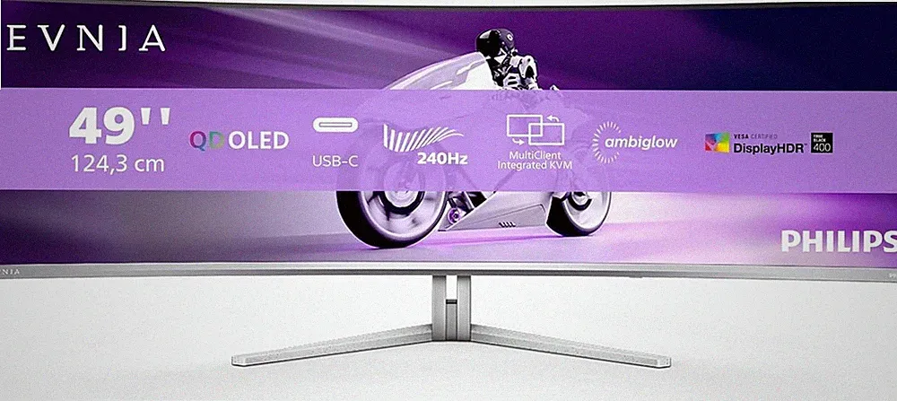 Philips Evnia 49M2C8900 49 Zoll DQHD Curved QD-OLED 32:9 240 Hz M GWNG-692