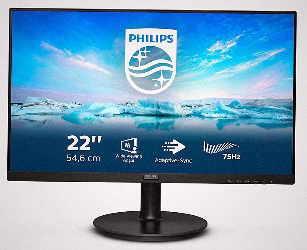 Philips V-Line 222V8LA 22 Zoll Full HD VA LED 16:9 75 Hz Monitor