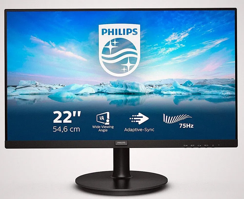 Philips V-Line 222V8LA 22 Zoll Full HD VA LED 16:9 75 Hz Monitor GWN8-908