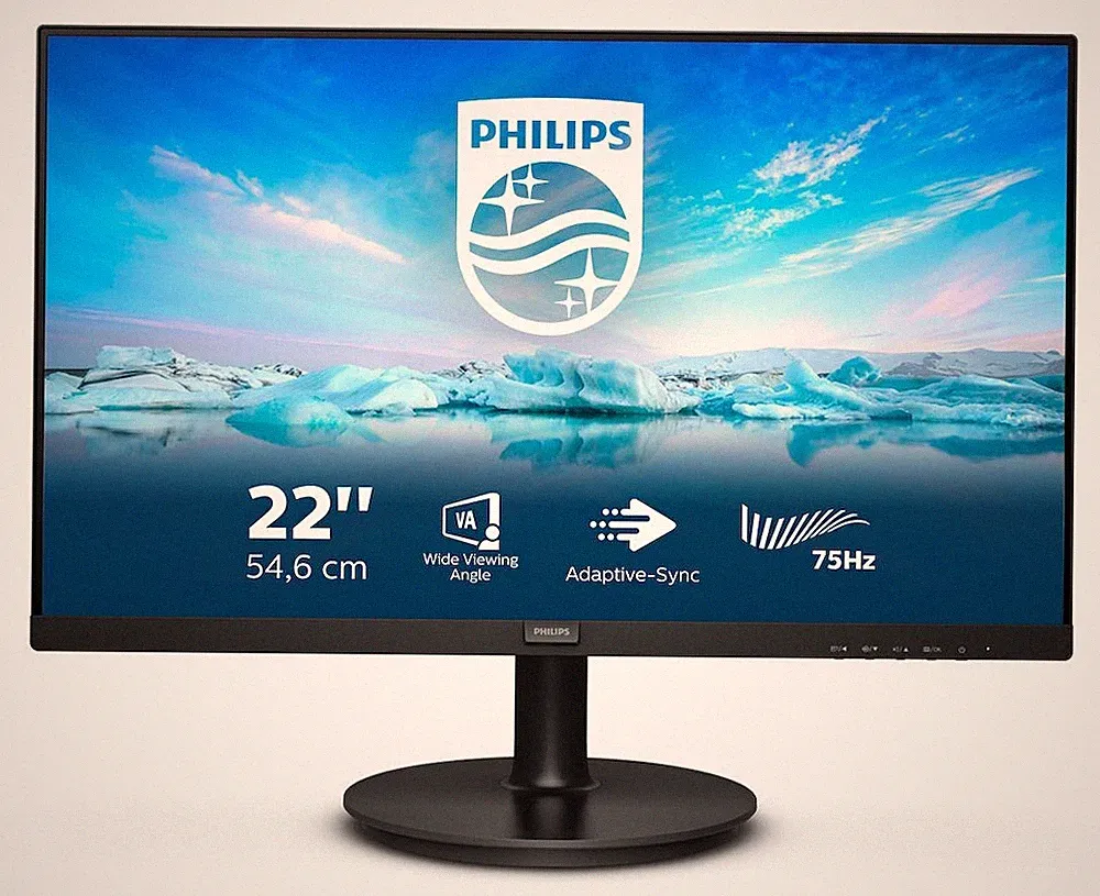 Philips V-Line 222V8LA 22 Zoll Full HD VA Panel 16:9 75 Hz Monitor