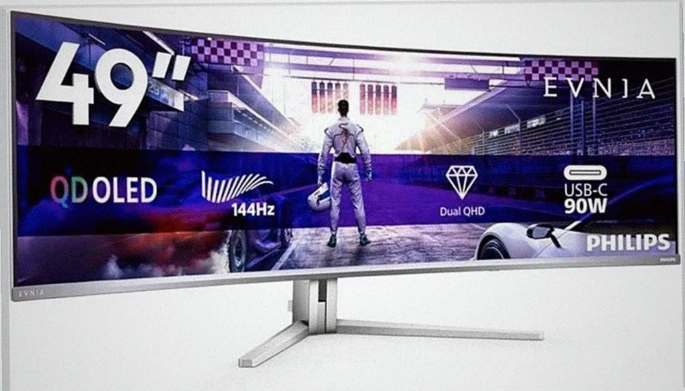 Phillips Evnia 49 Zoll Gaming Monitor curved mit Ambilight 49M2C8900LA