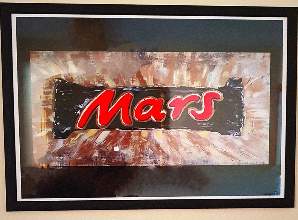 Pop Art Limited Edition Gerahmtes Poster "Mars". Signiert. 18 x 24 Zoll. NEU.