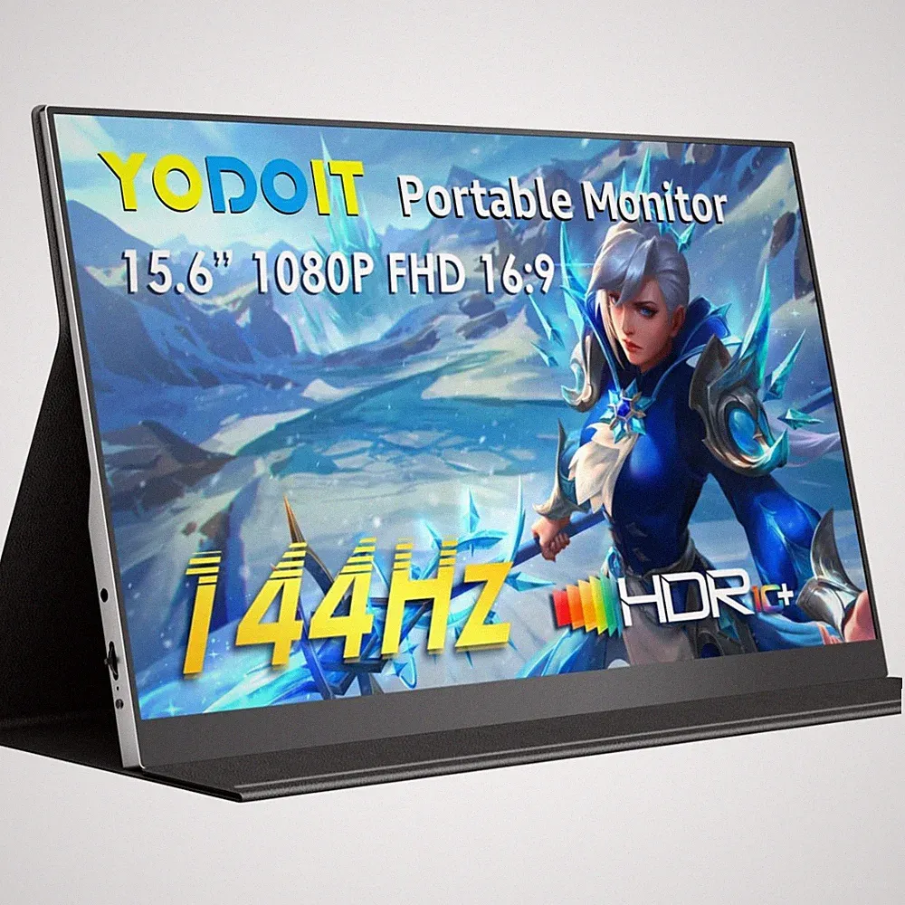 Portable Monitor 15,6 Zoll, Full HD, 144Hz, IPS, USB-C, HDMI, tragbar