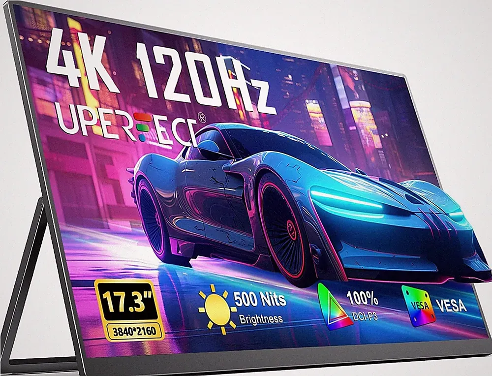 Portable Monitor 17,3 Zoll 4K 120Hz QLED 1500:1 500 Nits 100% DCI-P3