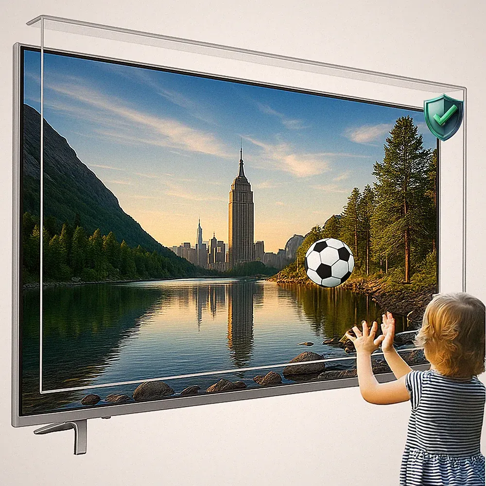 Pro Smart Unbreakable TV Displayschutzfolie passend für 24 27 32 75 Zoll, transparent