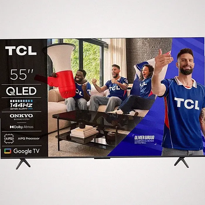 QLED-Fernseher 55 Zoll 4K UHD - TCL 55P8K - 144Hz - Google TV - WLAN - 4xHDMI