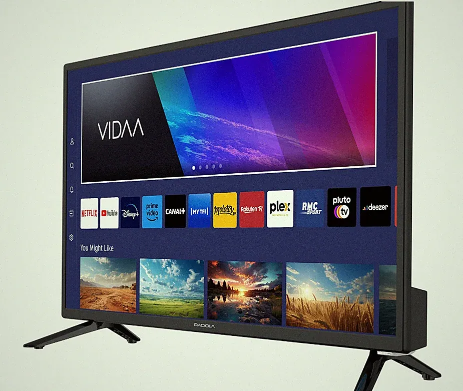 RADIOLA GMSRAV24H2 24 Zoll 12V Smart TV HD LED VIDAA Schwarz