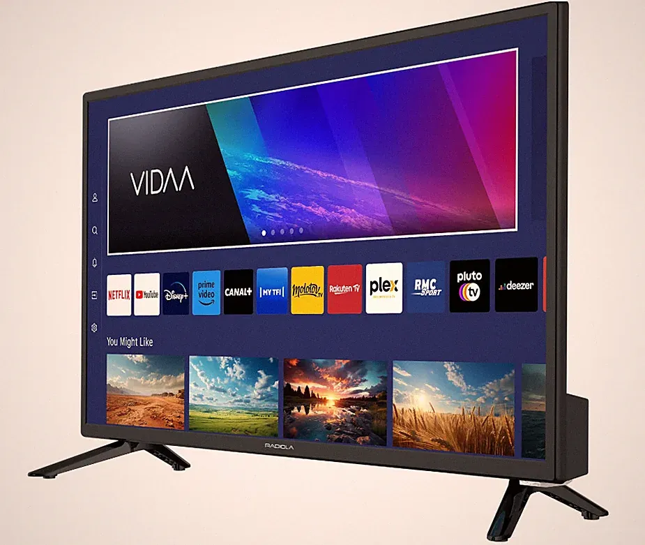 RADIOLA GMSRAV24H2 24 Zoll 12V Smart TV HD LED VIDAA Schwarz, NEU