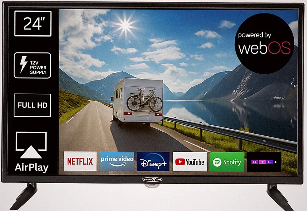 Reflexion LED24IBT / 24 Zoll LED-Fernseher LG webOS SmartTV FullHD, 12/230 Volt
