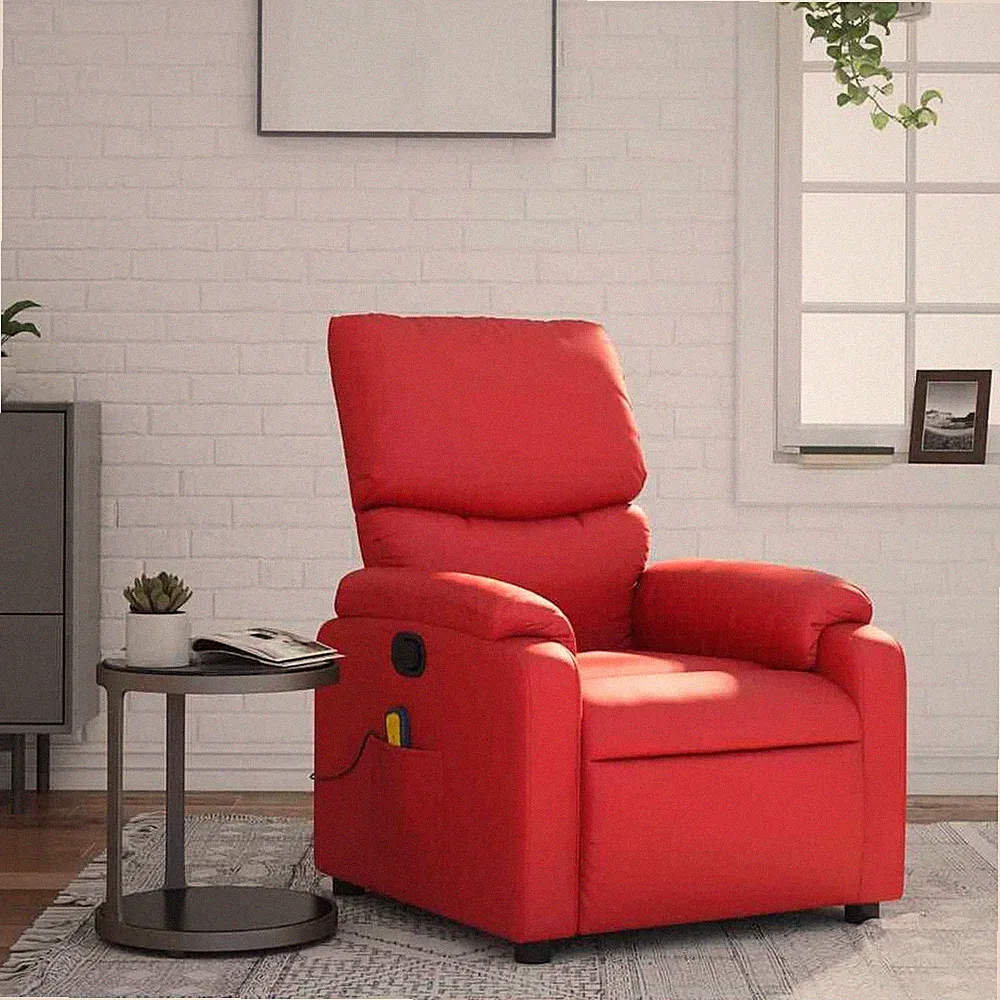 Relaxsessel Sessel Fernsehsessel Liegesessel Ruhesessel Rot Kunstleder vidaXL