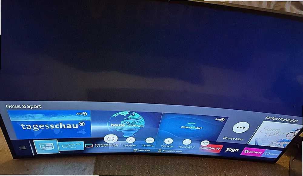 Samsung 49 Zoll Curved UHD 4K LED Smart TV mit Internet UE49RU7379UXZG (2019)